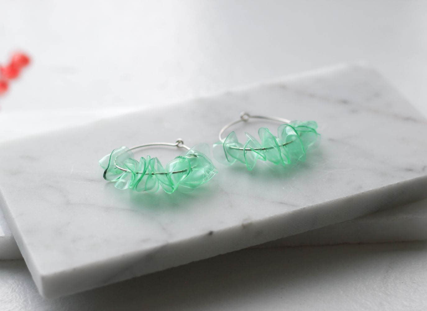 Alice Aquamarine Hoop Earringscategory_Accessories from Giulia Letzi + META Jewelry - SHOPELEOS