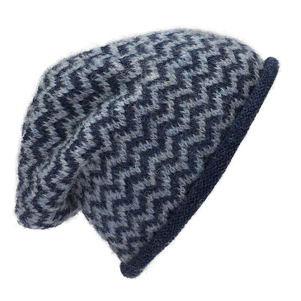 Azul Chevron Knit Alpaca Beaniecategory_Accessories from SLATE + SALT - SHOPELEOS