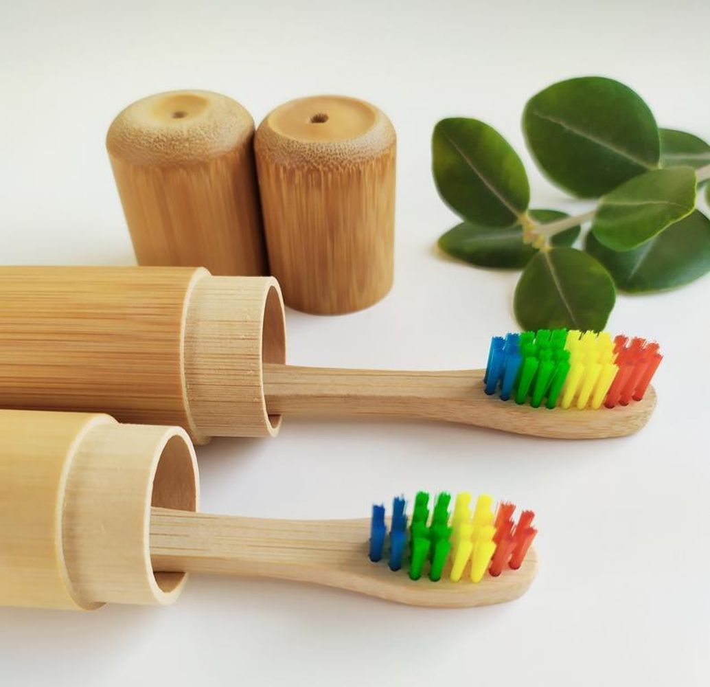 Bamboo Toothbrush Casecategory_Kitchen & Dining from Kiwi Eco Box - SHOPELEOS