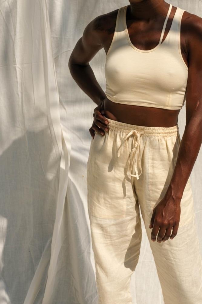 Cora Linen Pants (Buttercream)category_Womens Clothing from THIS IS A LOVE SONG - SHOPELEOS