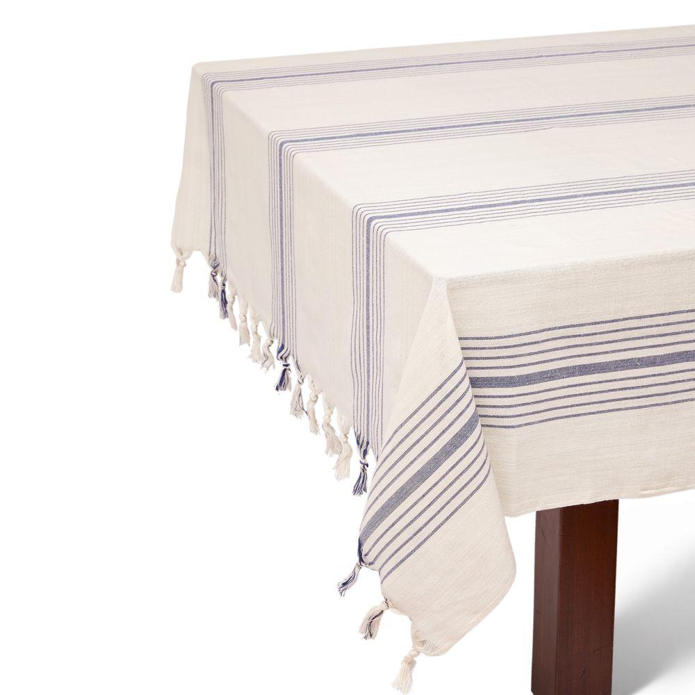 Kayseri Tablecloth Set - Bluecategory_Kitchen & Dining from HILANA: Upcycled Cotton - SHOPELEOS