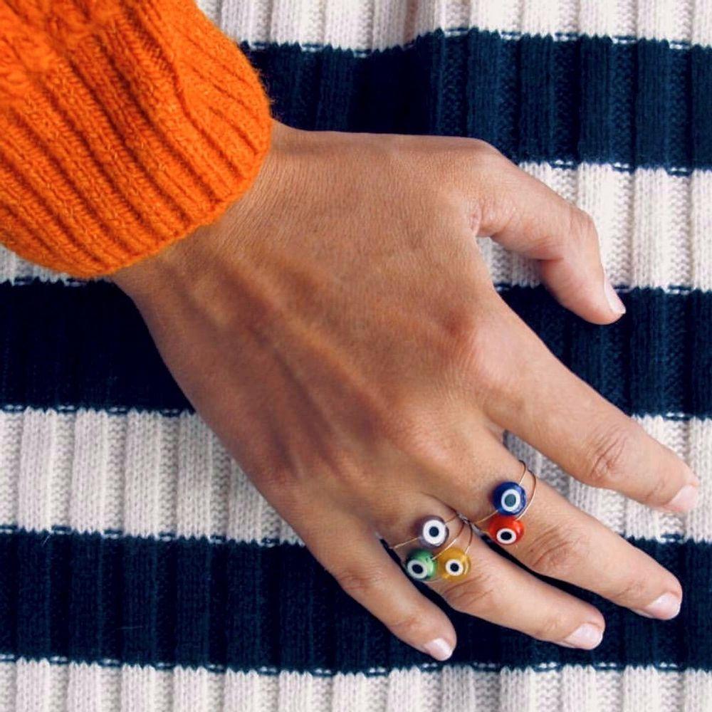 Evil Eye Ring from OIYA - SHOPELEOS