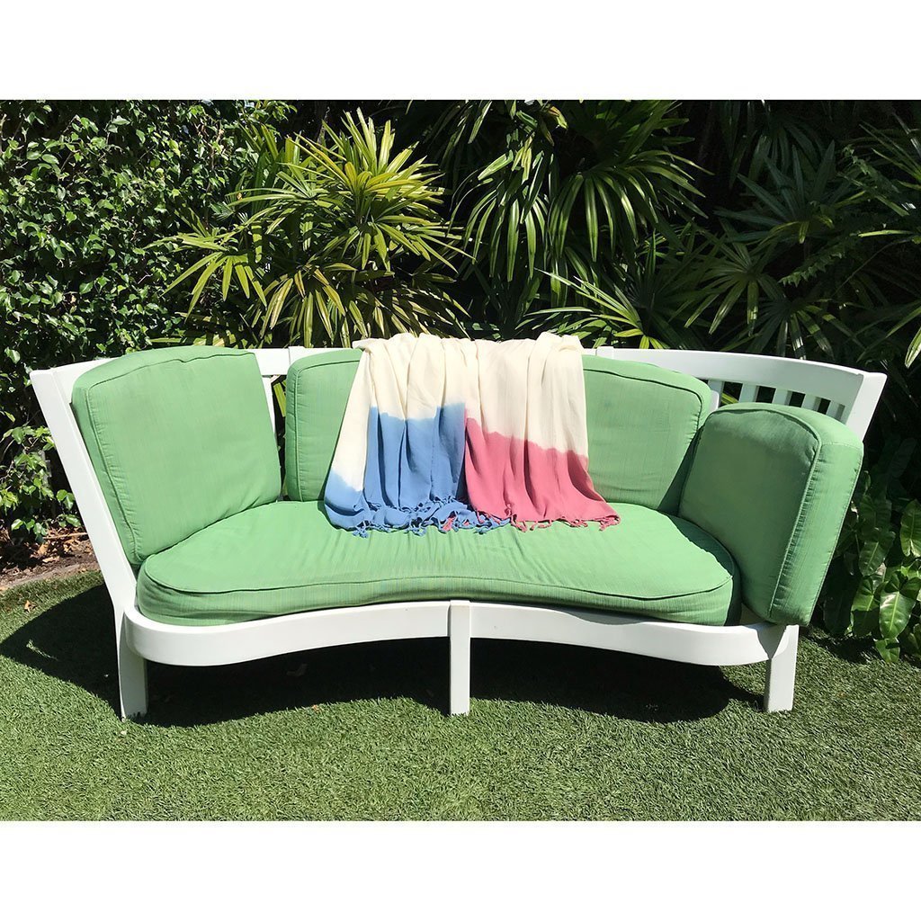 Ocean Dip Dye Turkish Beach Towelcategory_Bedding & Bath from SLATE + SALT - SHOPELEOS