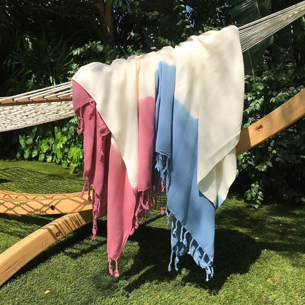 Ocean Dip Dye Turkish Beach Towelcategory_Bedding & Bath from SLATE + SALT - SHOPELEOS